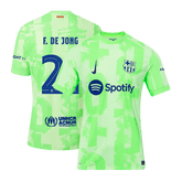 Maillot extérieur Barcelone F.DE JONG #21, troisième maillot authentique 2024/25 - Édition UCL